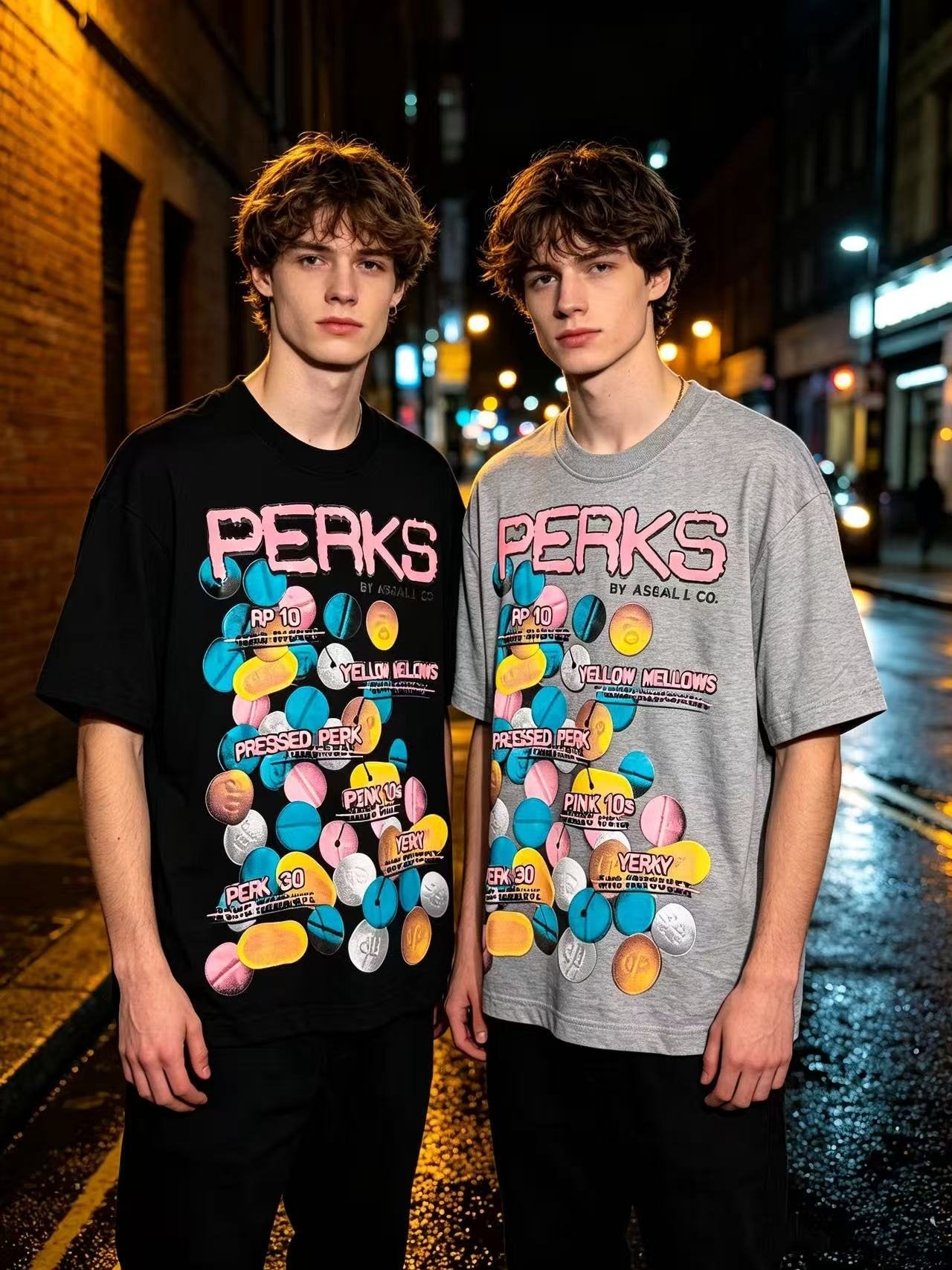 ASAALL Pill Graphic Short-Sleeve T-Shirt — context