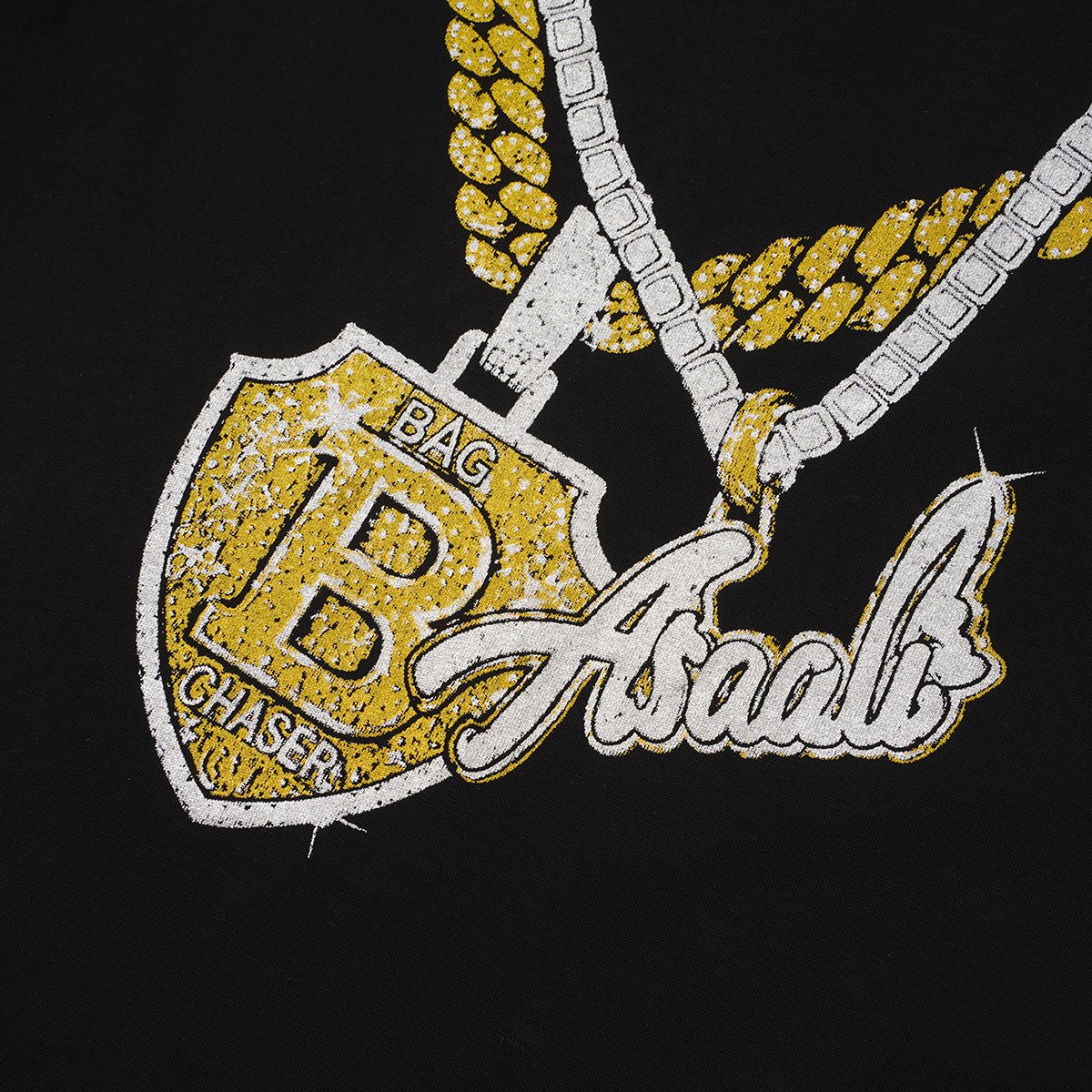 ASAALL Chain and Shield Graphic Short-Sleeve T-Shirt — detail