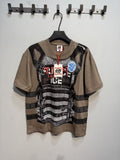 ASAALL Striped Panel Graphic Short-Sleeve T-Shirt — hero