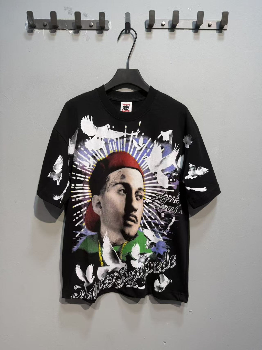 ASAALL Portrait and Dove Graphic Short-Sleeve T-Shirt — hero