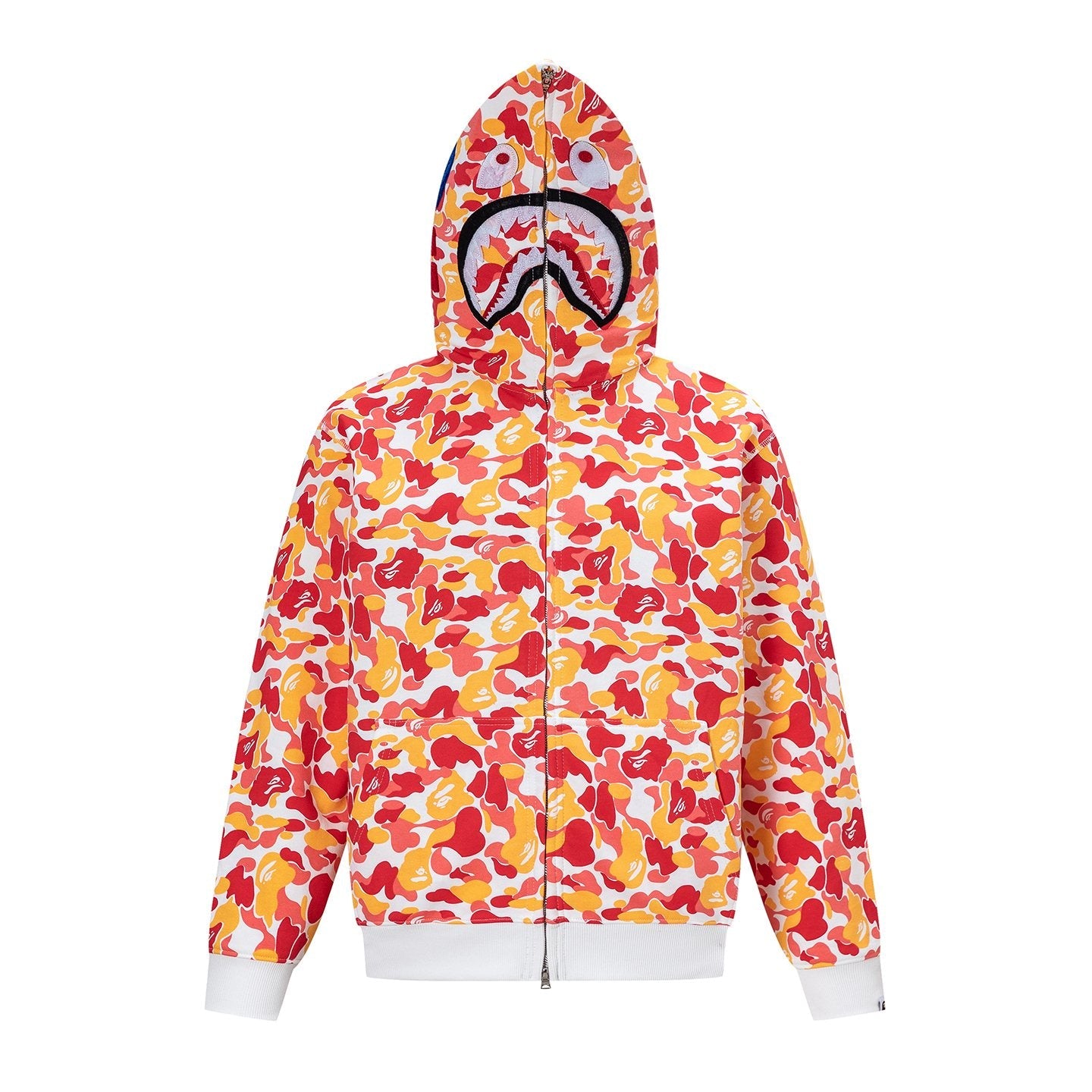 BAPE Shark Camo Full-Zip Hoodie — front