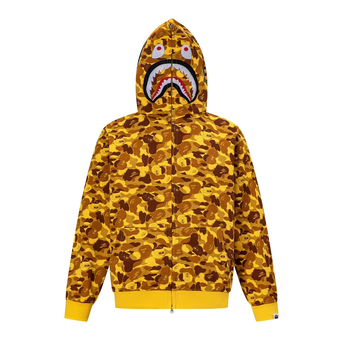 BAPE Shark Camo Full-Zip Hoodie — front