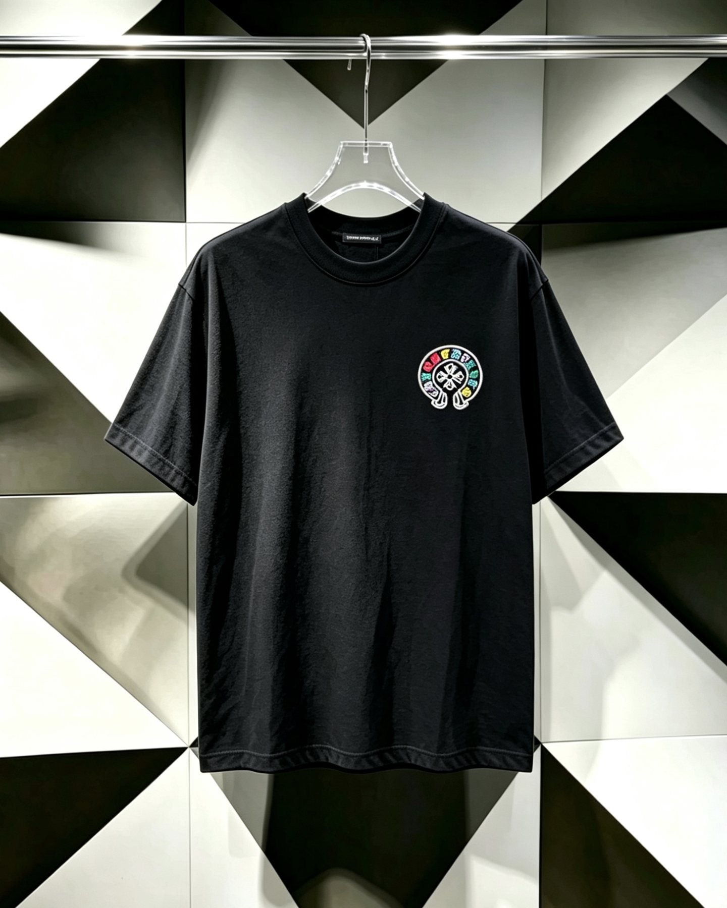 Chrome Hearts Horseshoe Cross Embroidered T-Shirt — hero
