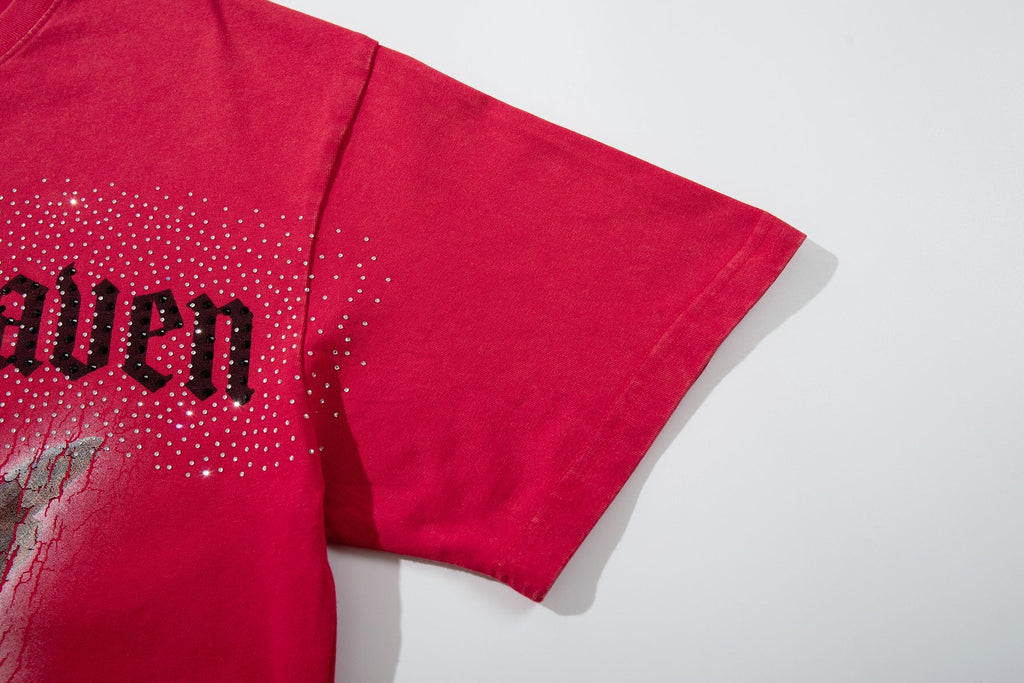 SUPPLY TEE Heaven Angel Flame Graphic T-Shirt — detail