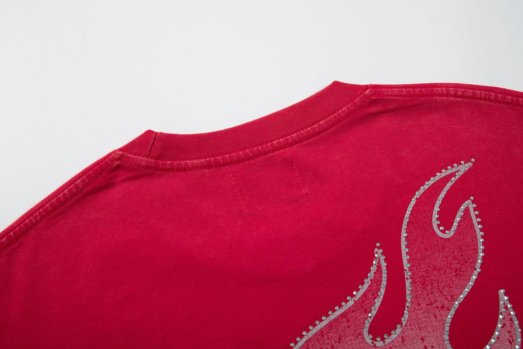 SUPPLY TEE Heaven Angel Flame Graphic T-Shirt — detail