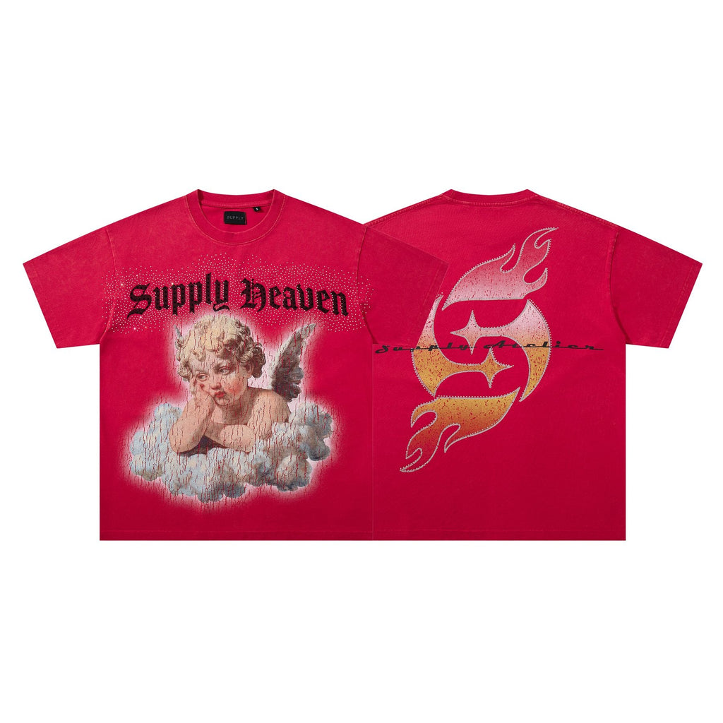 SUPPLY TEE Heaven Angel Flame Graphic T-Shirt — hero
