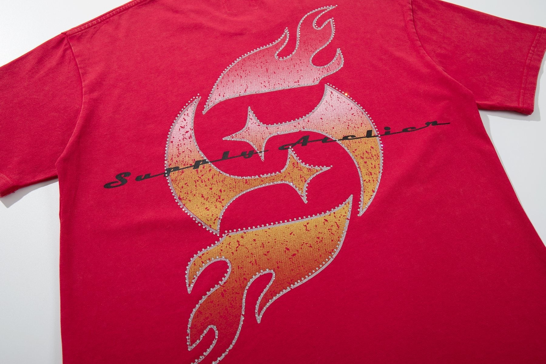 SUPPLY TEE Heaven Angel Flame Graphic T-Shirt — detail