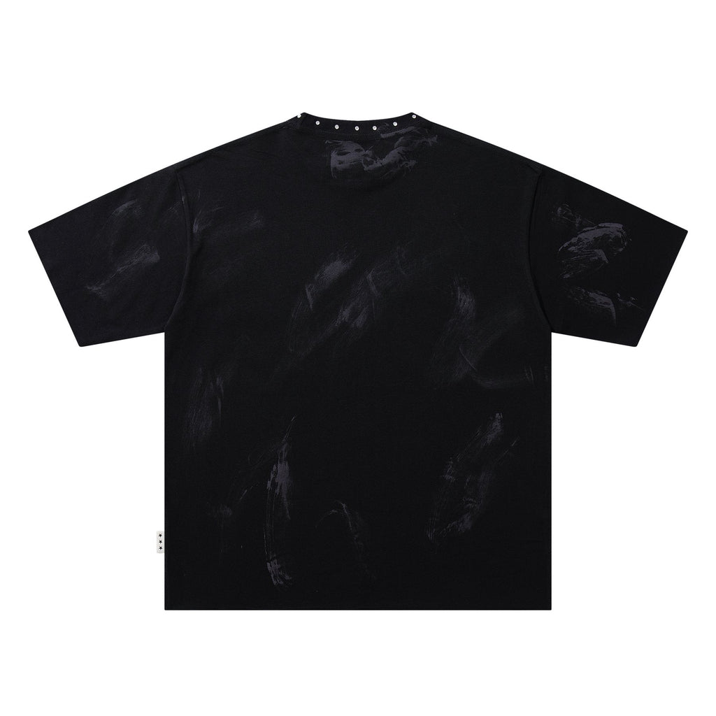 BKYS Revival Rhinestone City Graffiti Graphic T-Shirt — back
