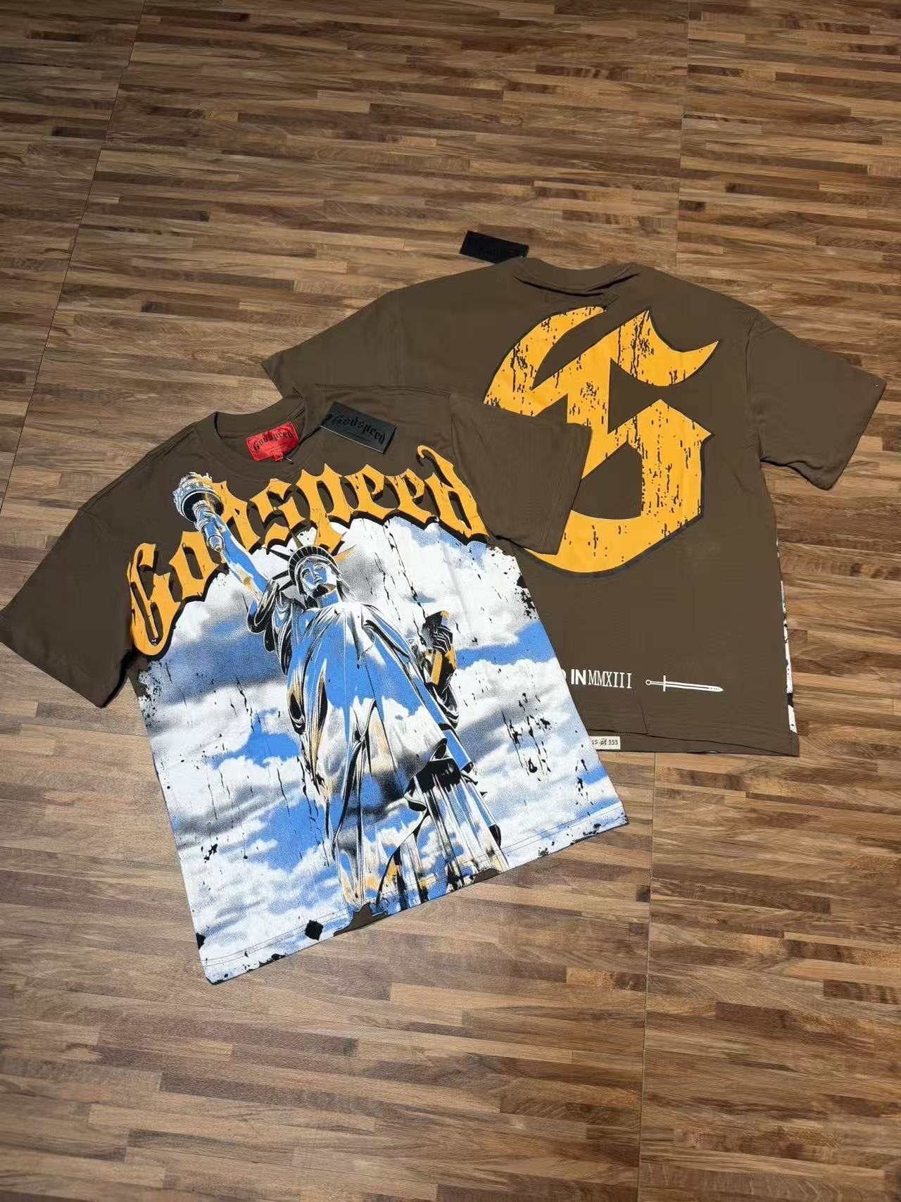 Godspeed 5010 Statue Graphic T-Shirt — context
