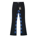 LOSTSHDWS Floral Applique Flared Jeans — hero