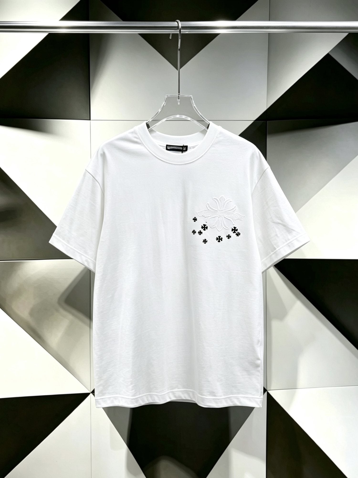 Chrome Hearts Cross and Star Graphic T-Shirt — hero
