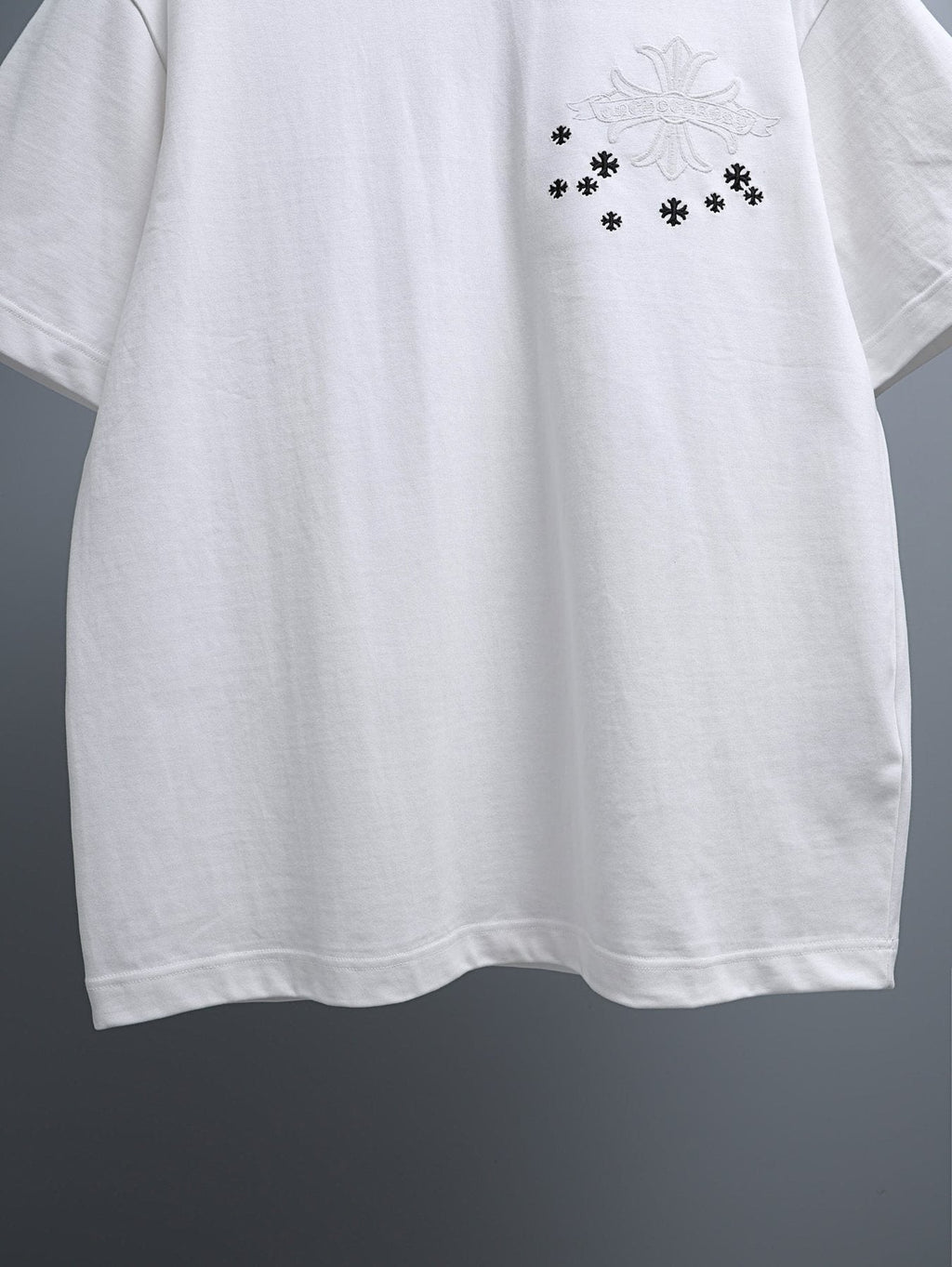 Chrome Hearts Cross and Star Graphic T-Shirt — front