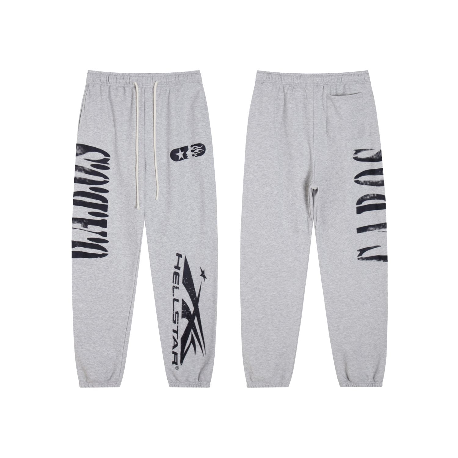 Hellstar G.A.B.O.S Vertical Graphic Sweatpants — front