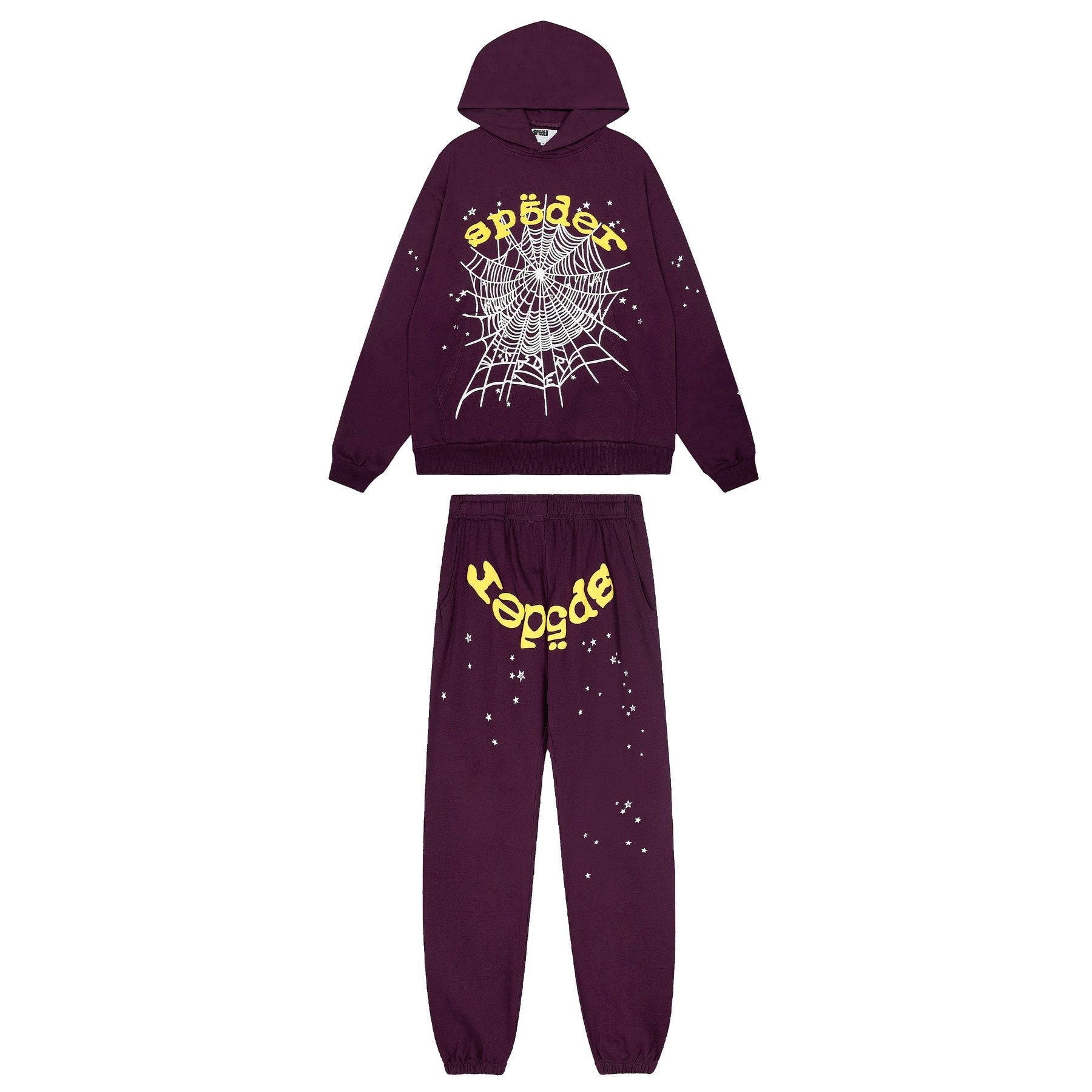 Sp5der Spiderweb Graphic Hoodie & Sweatpants Set — hero