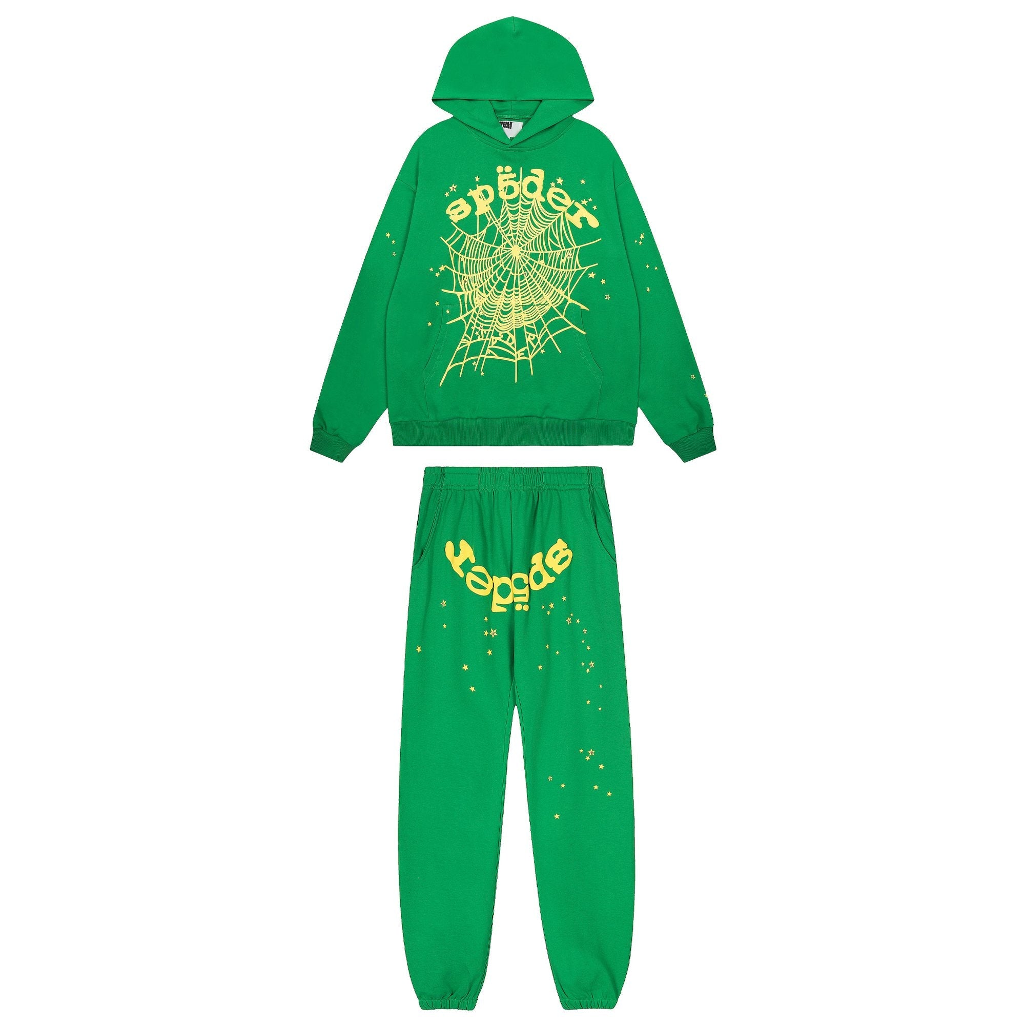 Sp5der Spiderweb Graphic Hoodie & Sweatpants Set — hero