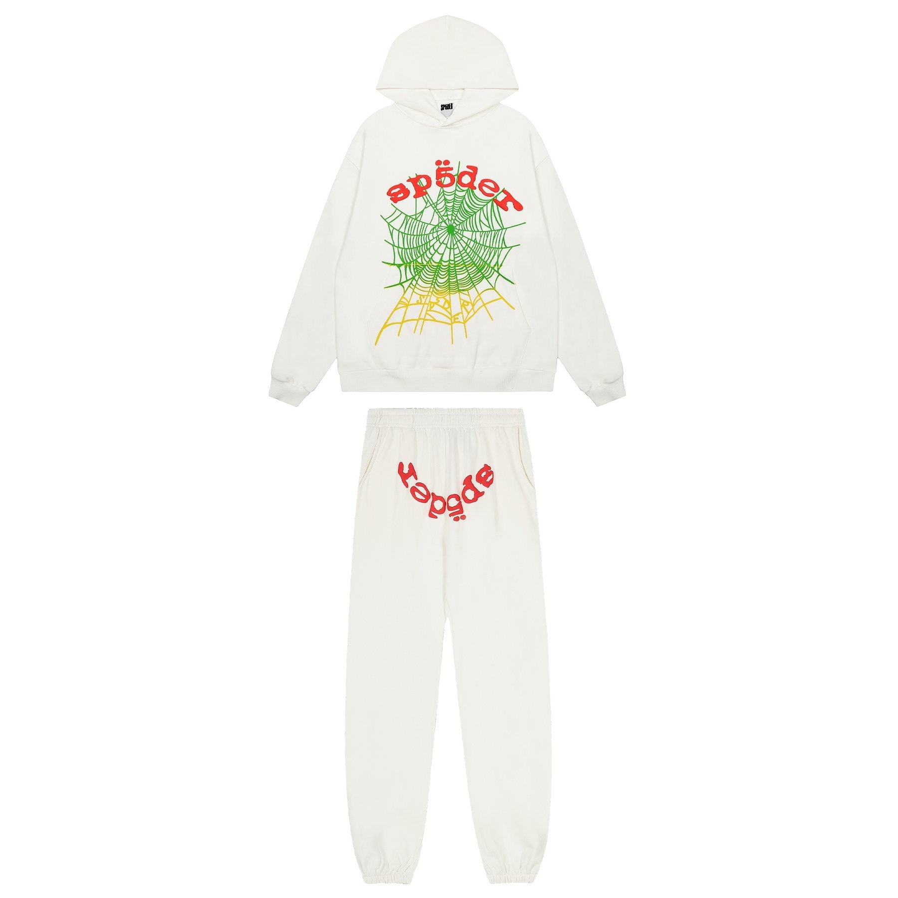 Sp5der Spiderweb Graphic Hoodie & Sweatpants Set — hero