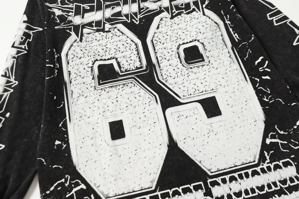 Hellstar Skull 69 Graphic Long-Sleeve T-Shirt — detail