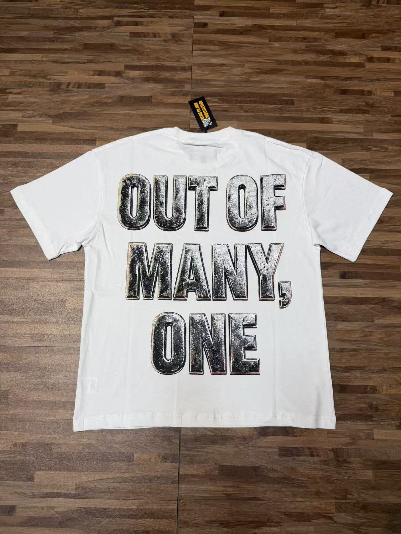 Godspeed Out of Many One Skull Graphic T-Shirt — back
