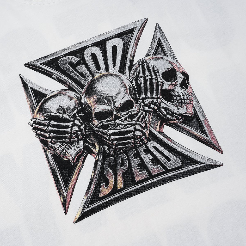 Godspeed Out of Many One Skull Graphic T-Shirt — detail