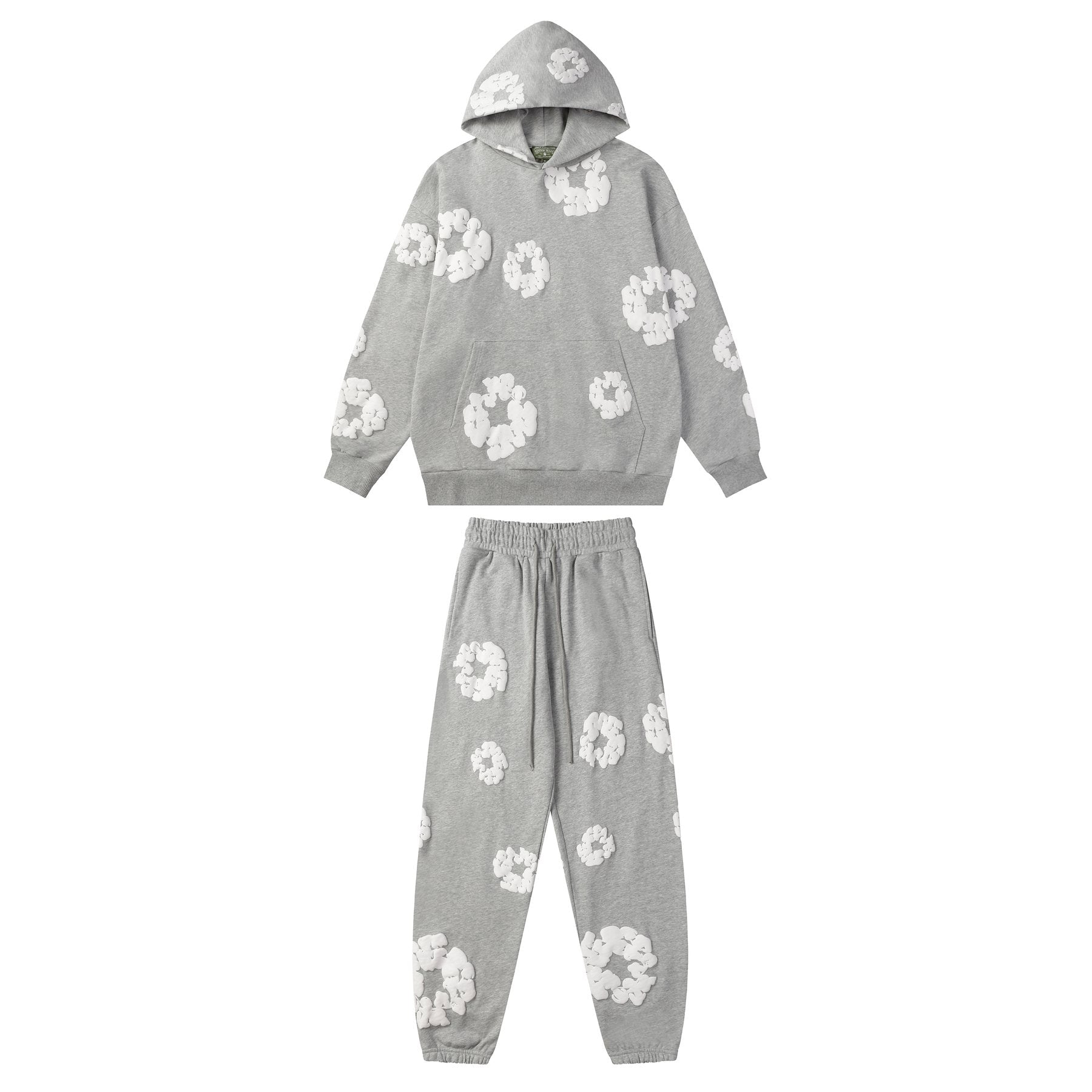 DENIM TEARS Floral Graphic Hoodie & Sweatpants Set — front