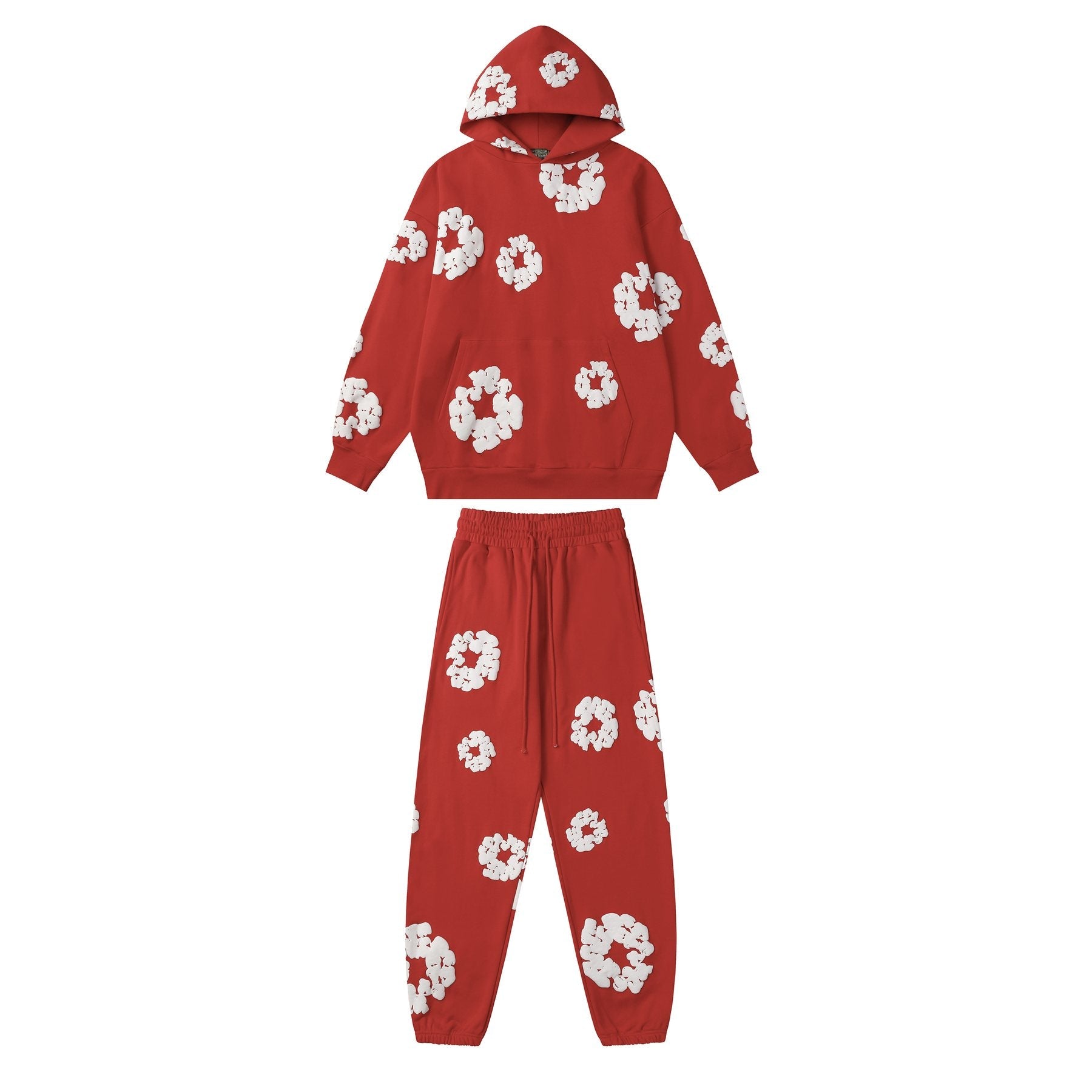 DENIM TEARS Floral Graphic Hoodie & Sweatpants Set — front