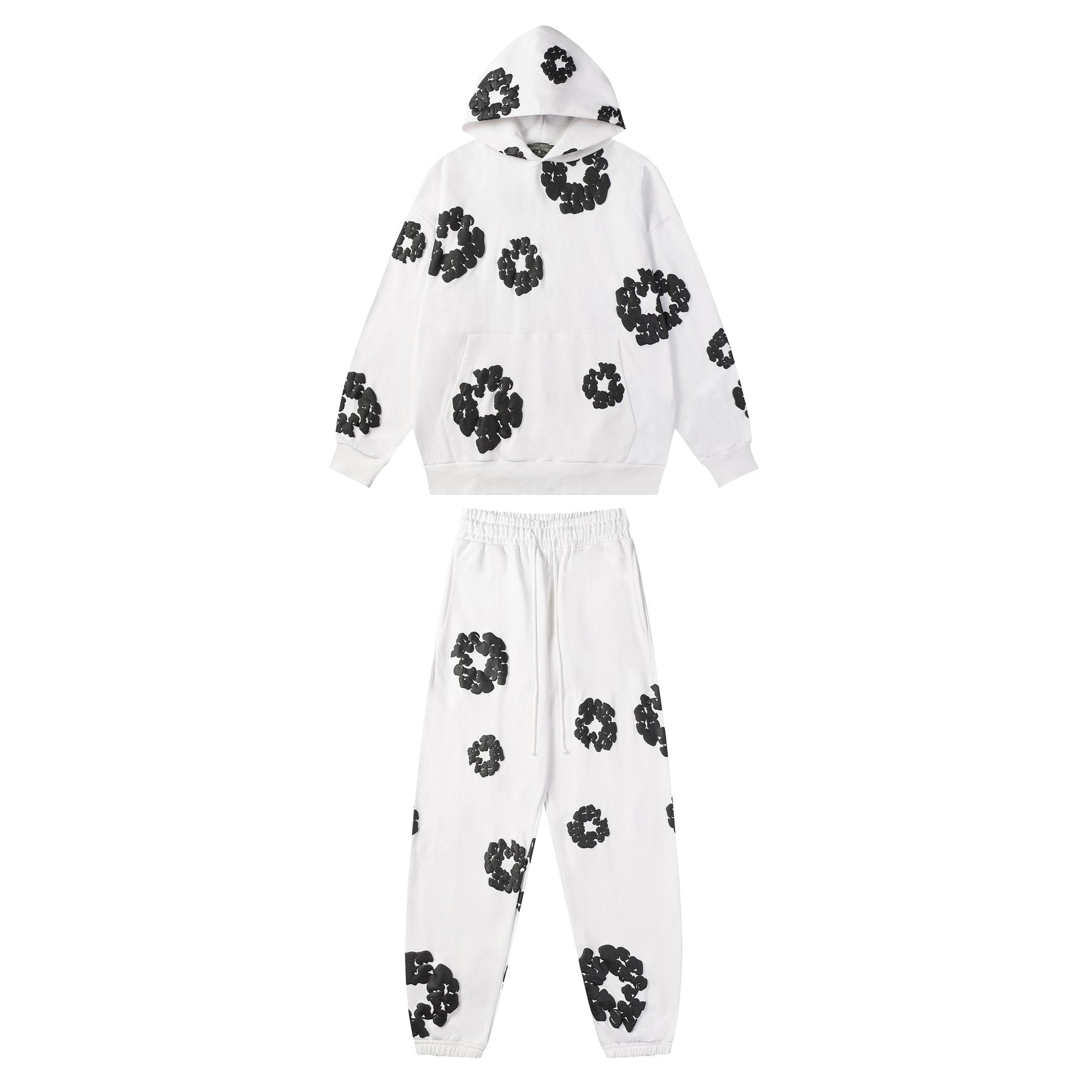 DENIM TEARS Floral Graphic Hoodie & Sweatpants Set — front