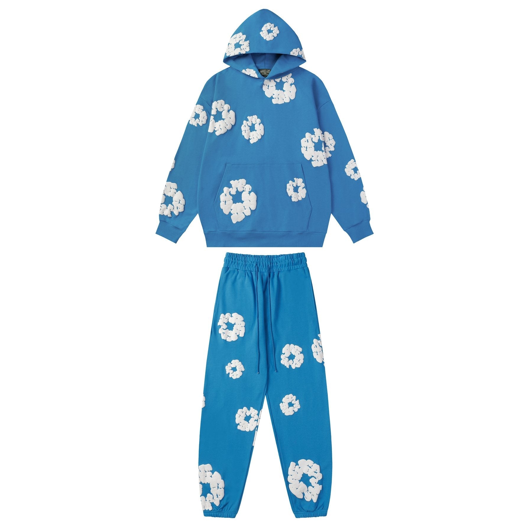 DENIM TEARS Floral Graphic Hoodie & Sweatpants Set — front