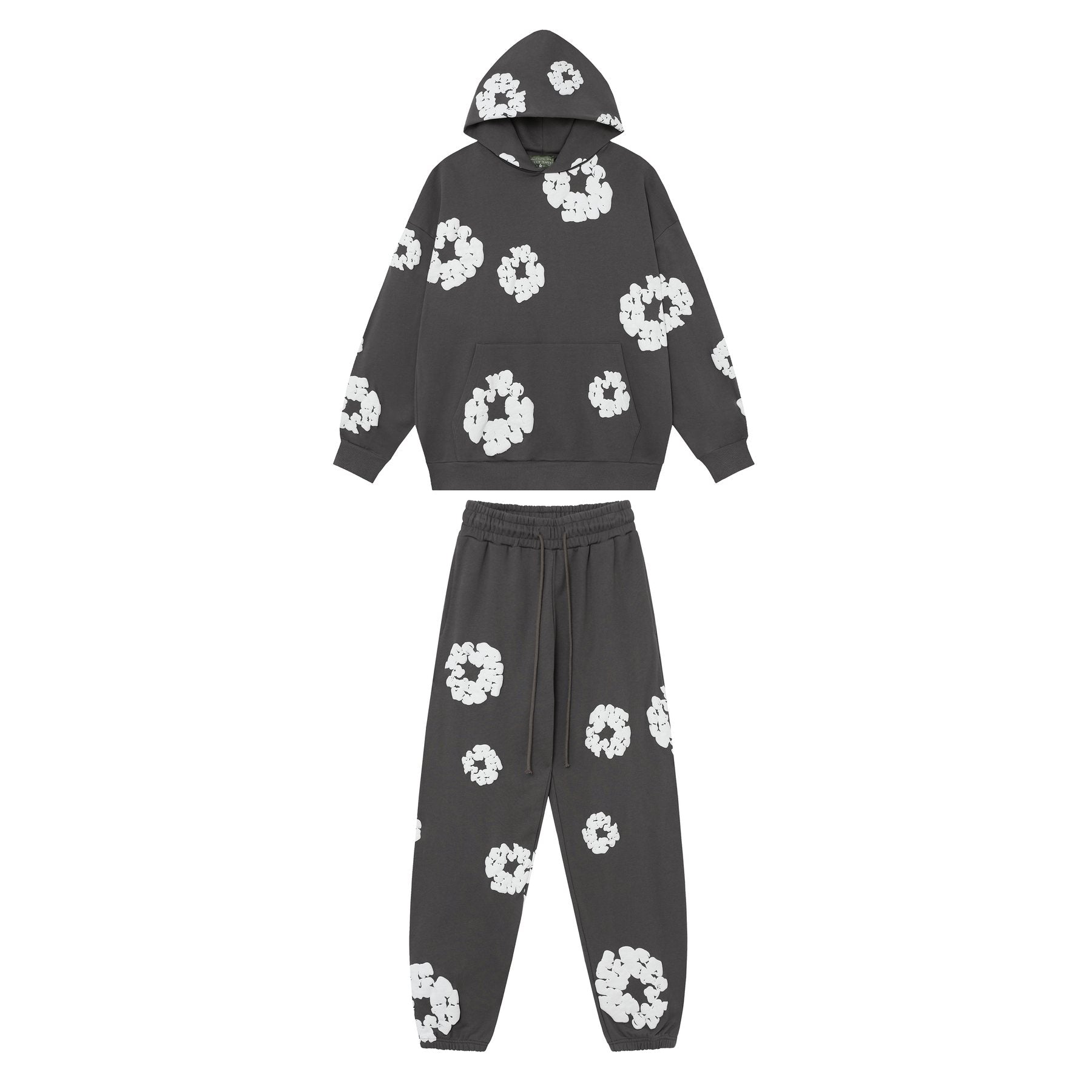 DENIM TEARS Floral Graphic Hoodie & Sweatpants Set — front