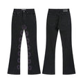 LOSTSHDWS Floral Embroidered Flared Jeans — hero