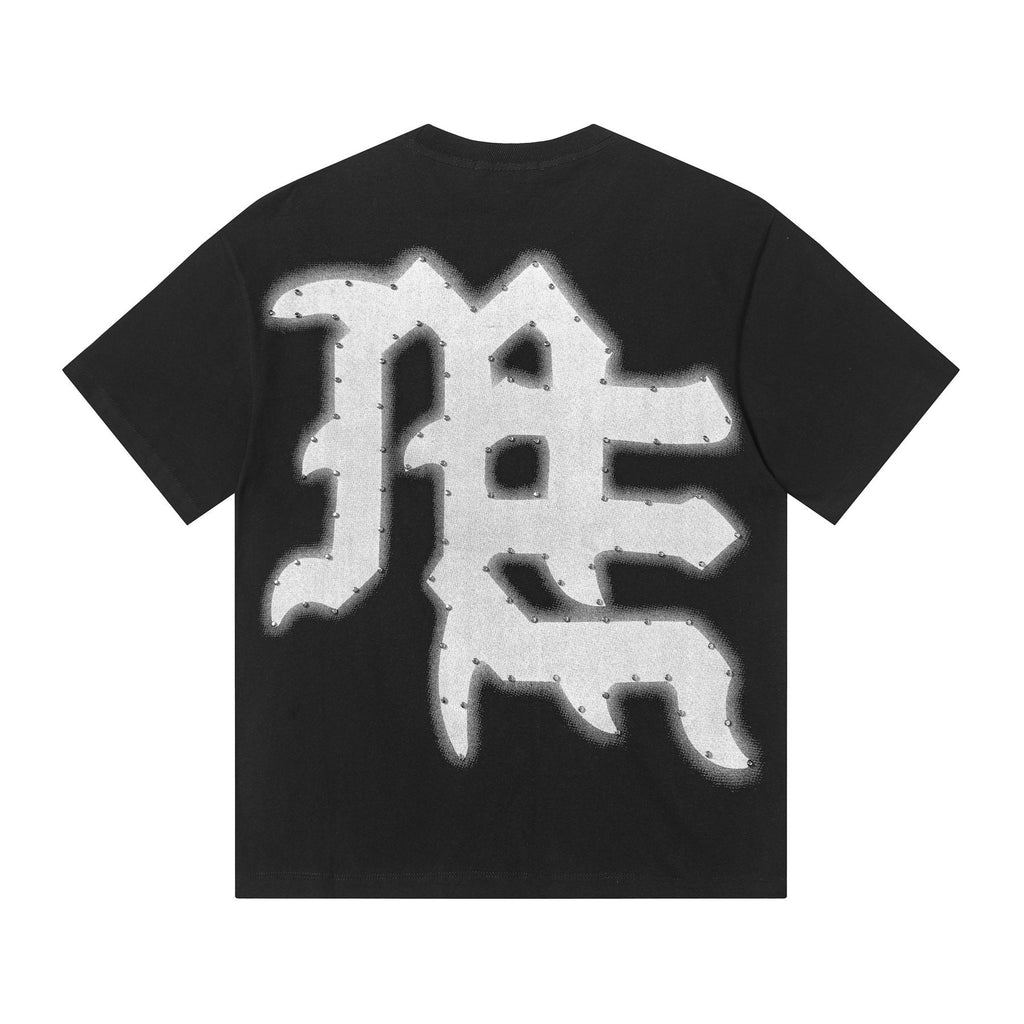 MIXED EMOTION Never Die Monogram Graphic T-Shirt — back