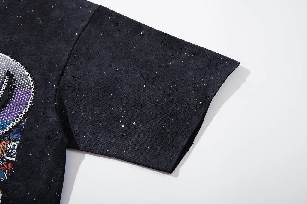 BKYS Revival Gassed Rhinestone Graphic T-Shirt — detail
