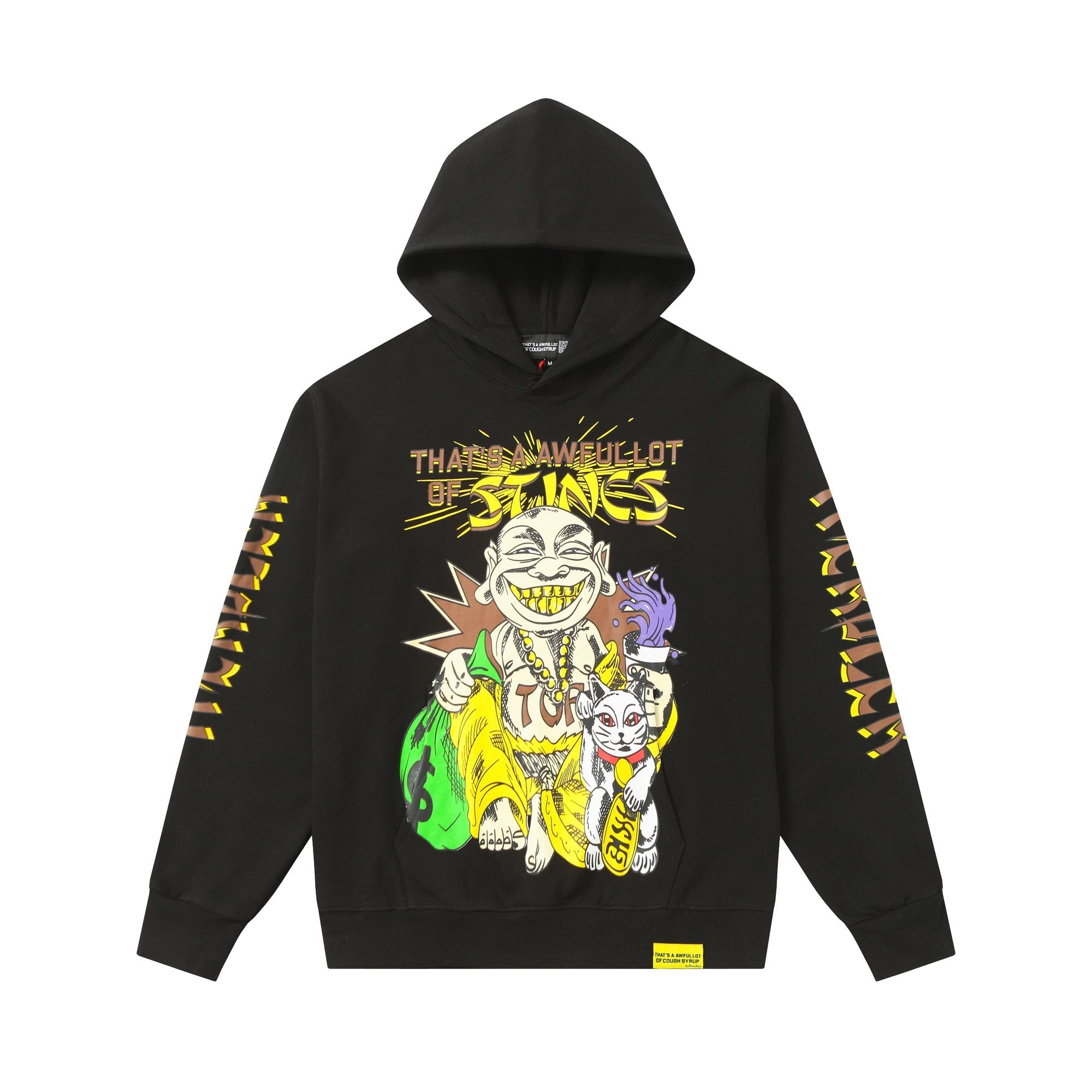 THAT'S A AWFUL LOT OF COUGH SYRUP Stings Character Graphic Hoodie — hero