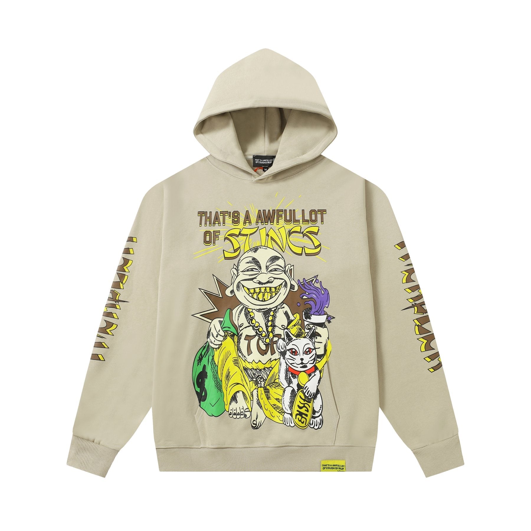 THAT'S A AWFUL LOT OF COUGH SYRUP Stings Character Graphic Hoodie — front