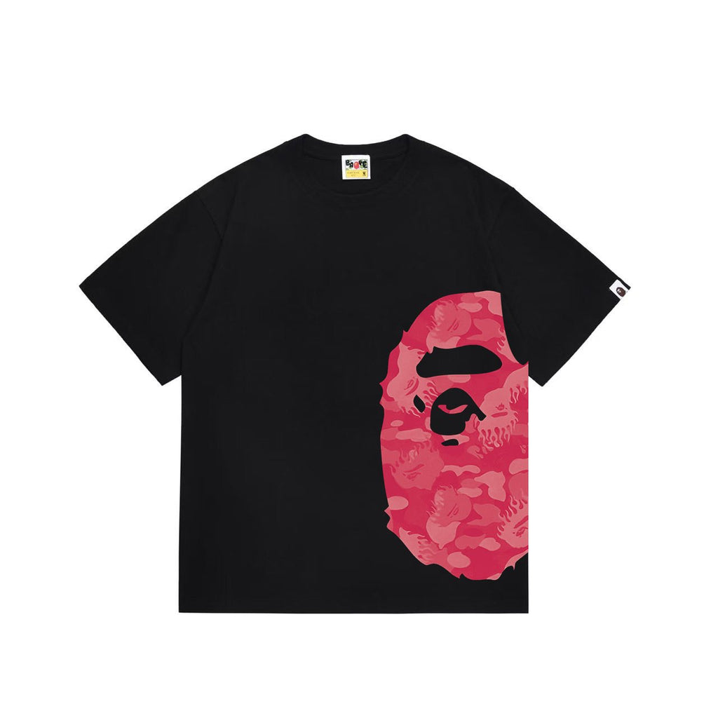 BAPE Pink Camo Ape Head Graphic T-Shirt — front
