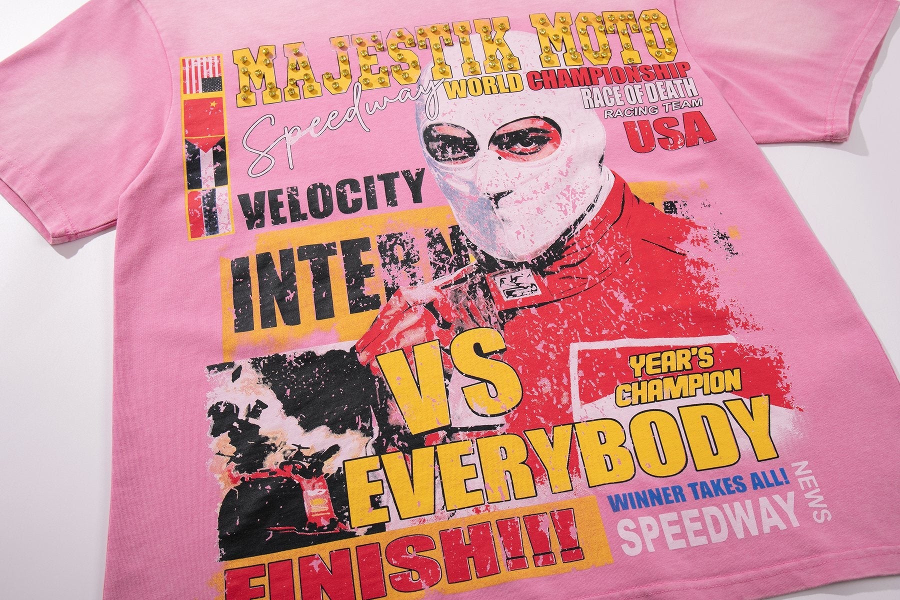 MAJESTIK Racing Moto Graphic T-Shirt — detail