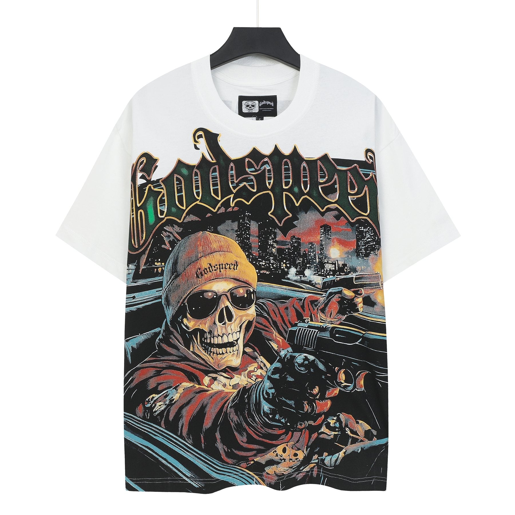 Godspeed Skull Car Graphic T-Shirt — hero