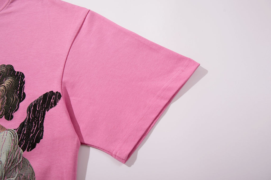 SUPPLY TEE Cherub Flame Graphic T-Shirt — detail