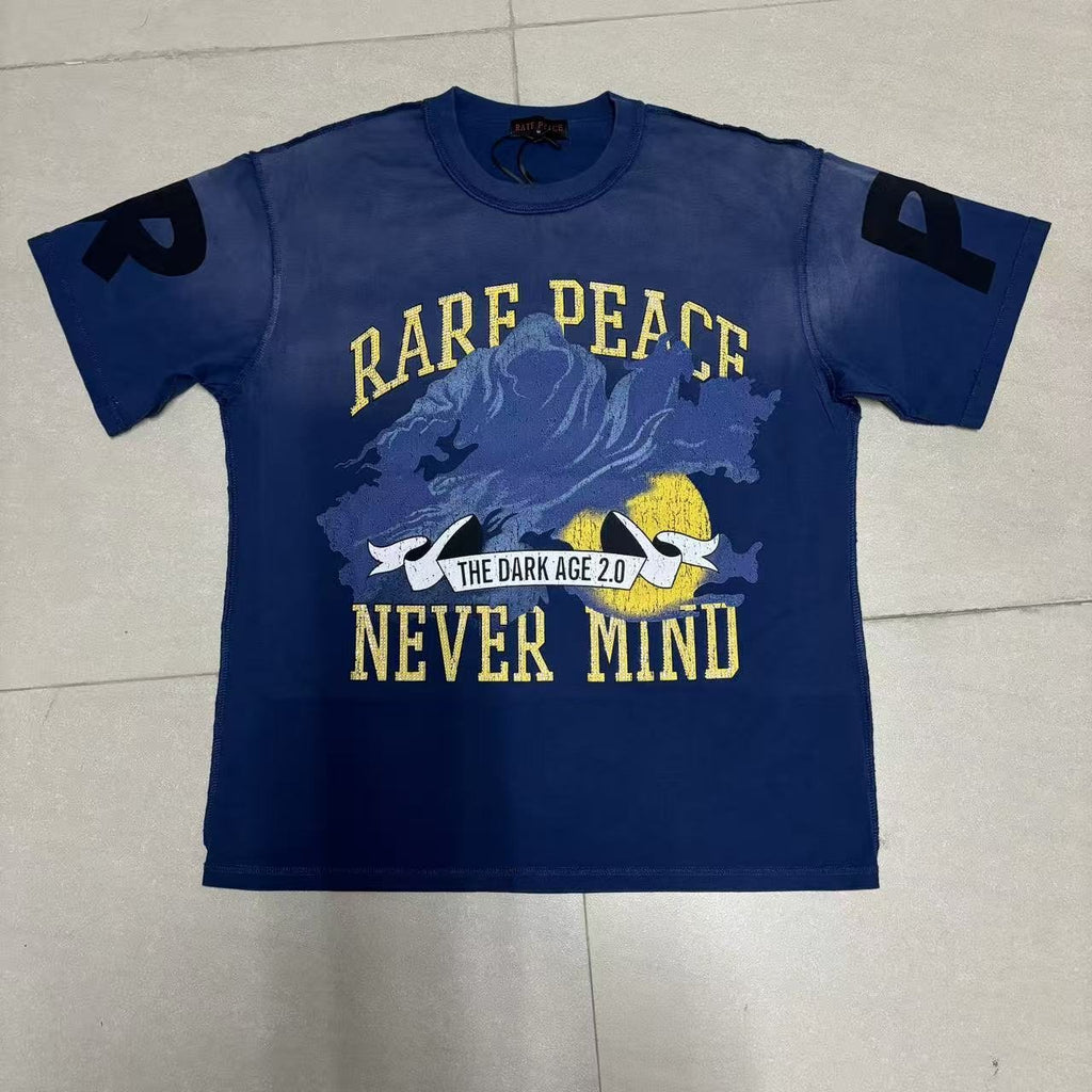RARE PEACE SOS Wave Graphic T-Shirt — front