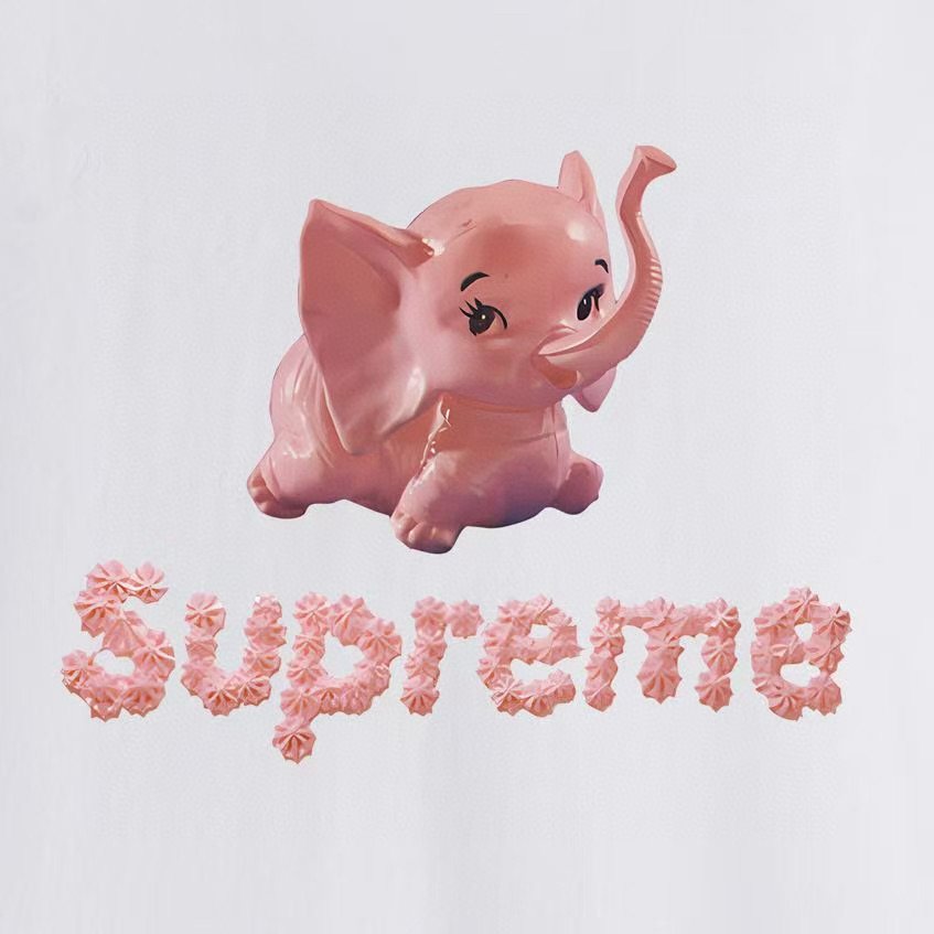 Supreme Elephant Graphic T-Shirt — detail
