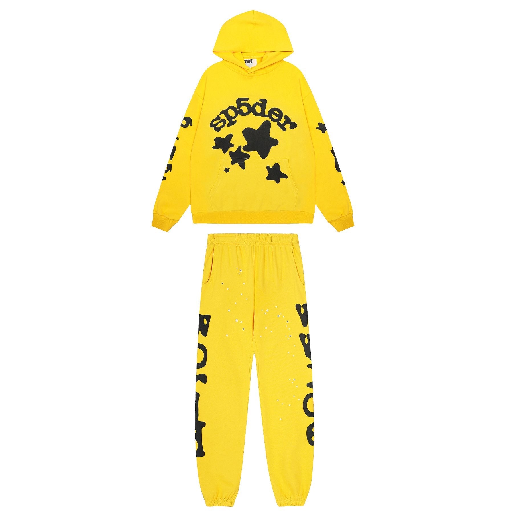 Sp5der Star Graphic Hoodie & Jogger Matching Set — hero
