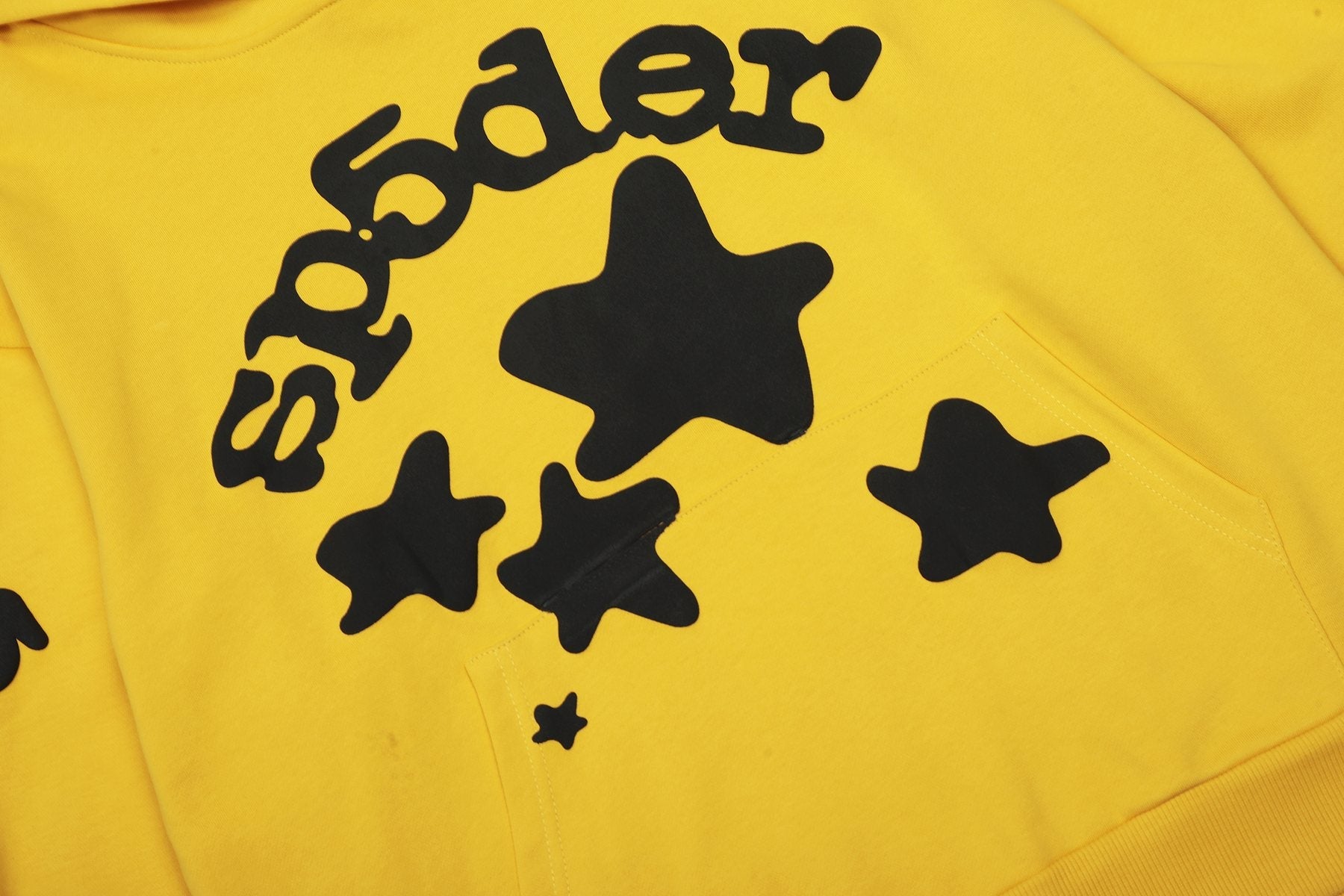 Sp5der Star Graphic Hoodie & Jogger Matching Set — detail