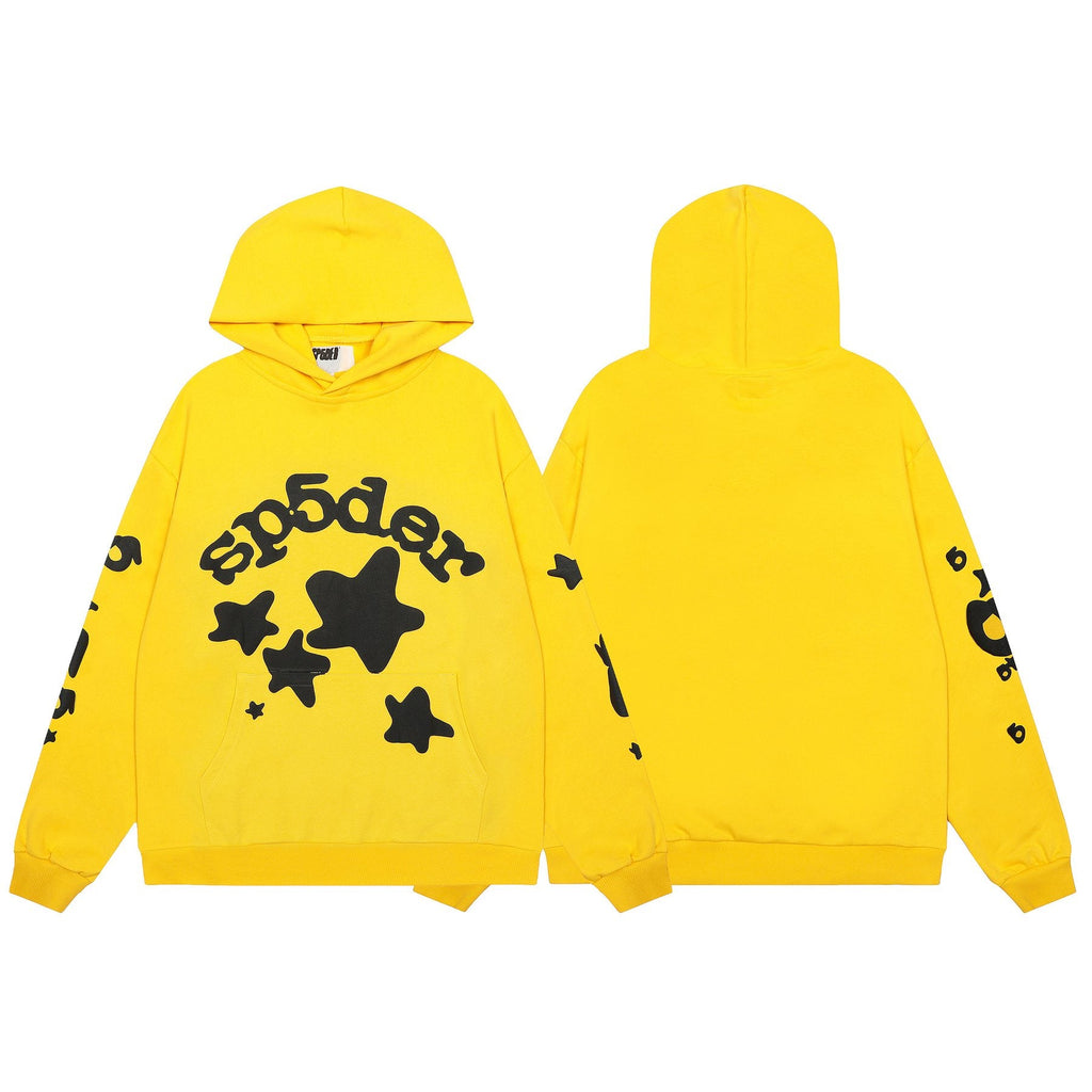 Sp5der Star Graphic Hoodie & Jogger Matching Set — front