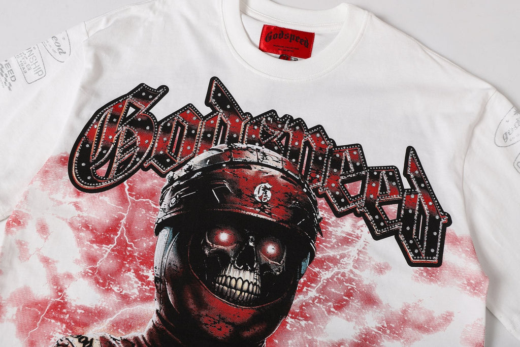 Godspeed Racing Skull Graphic T-Shirt — detail