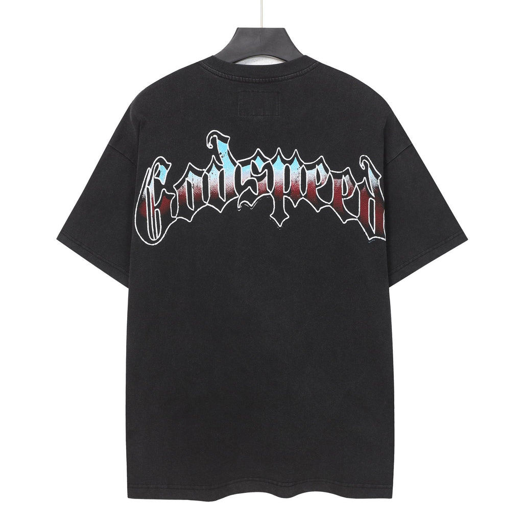Godspeed Astronaut Floral Graphic T-Shirt — back