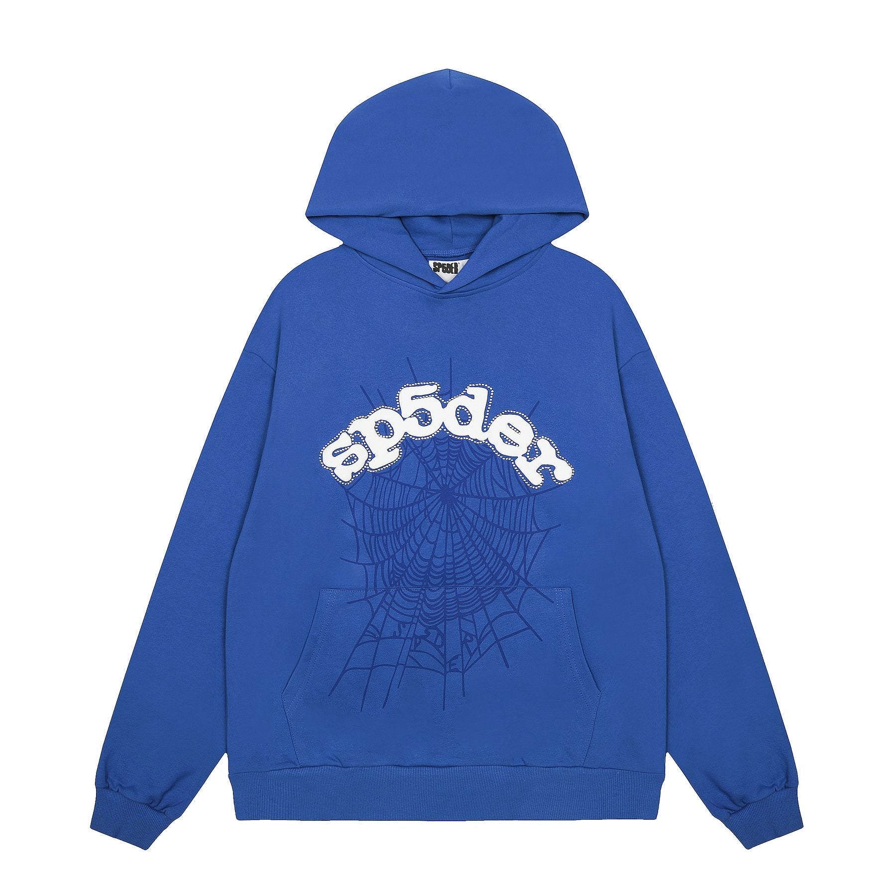 Sp5der Spiderweb Graphic Pullover Hoodie — front