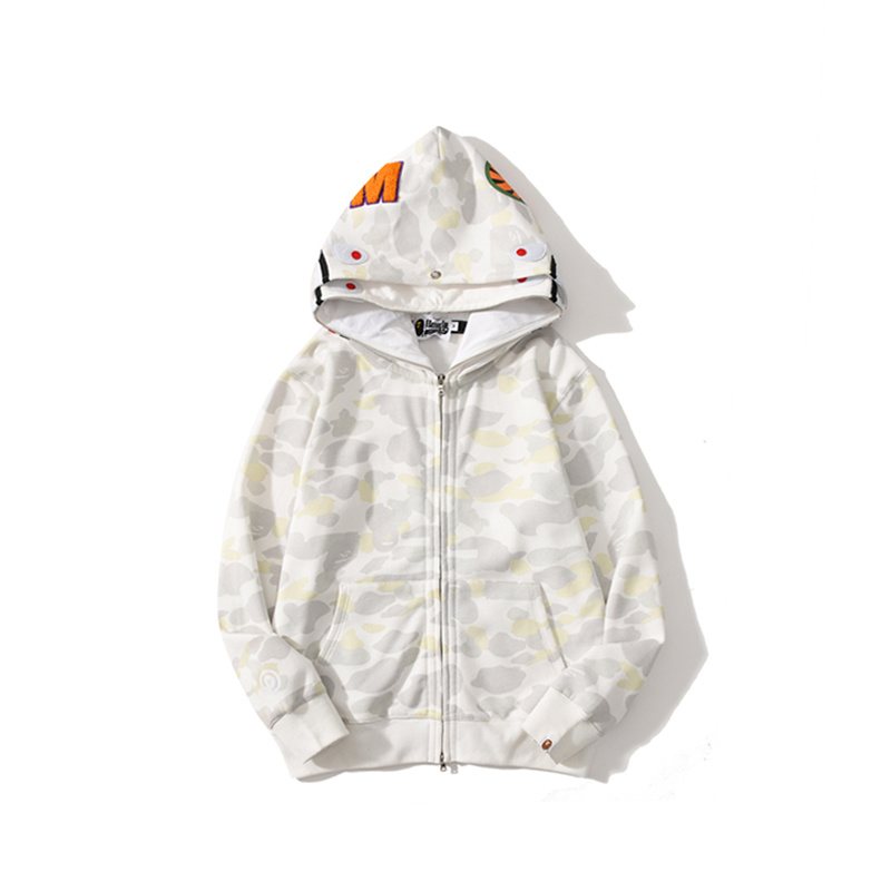 BAPE Shark Camo Full-Zip Hoodie — front