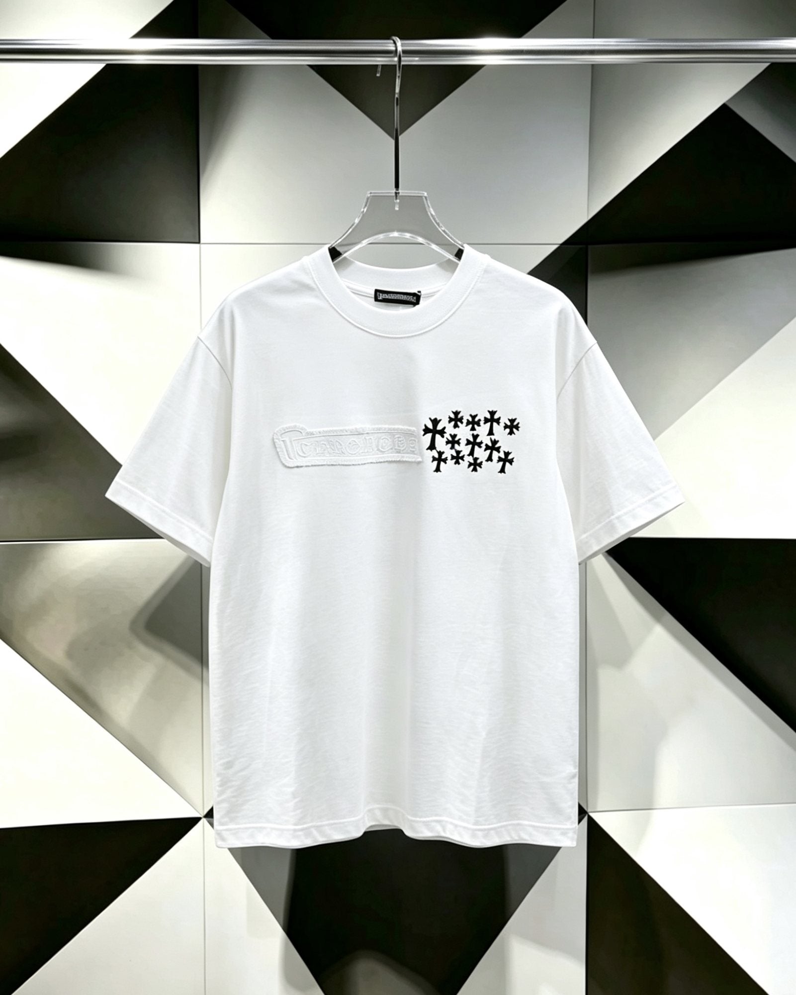 Chrome Hearts Clustered Cross Short-Sleeve T-Shirt — hero