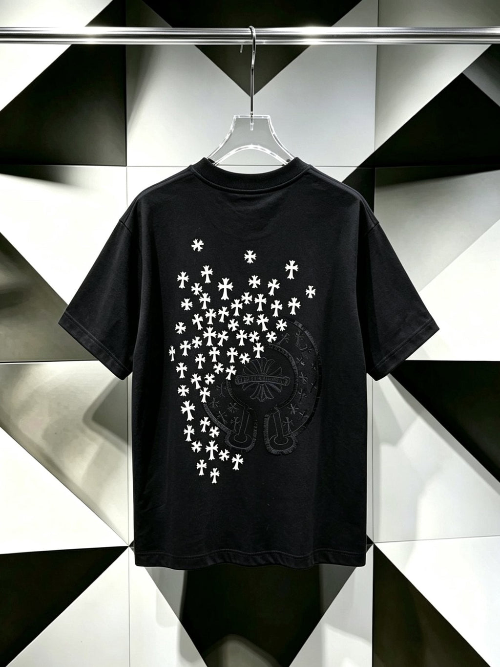 Chrome Hearts Clustered Cross Short-Sleeve T-Shirt — back