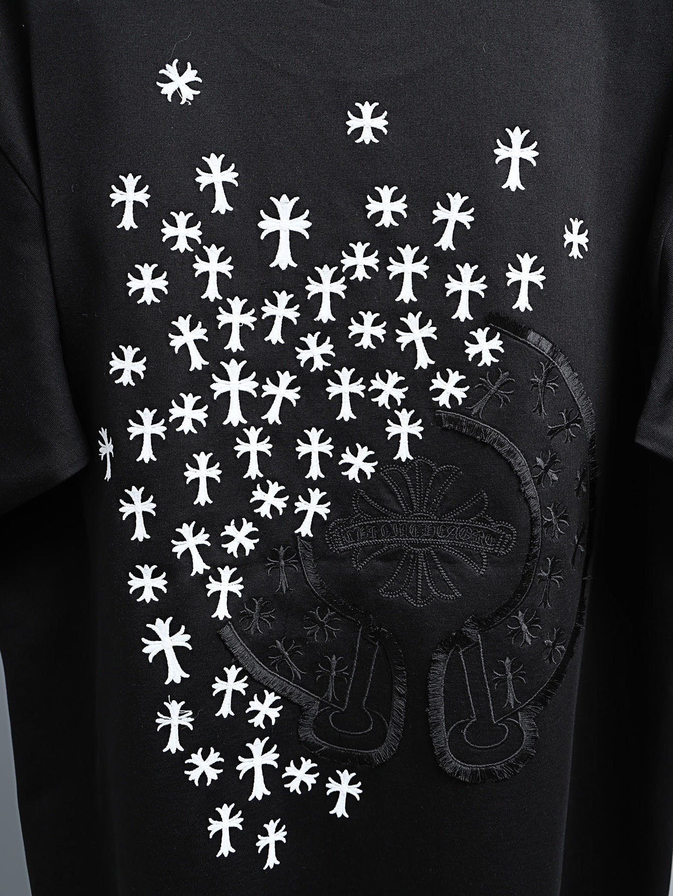 Chrome Hearts Clustered Cross Short-Sleeve T-Shirt — detail