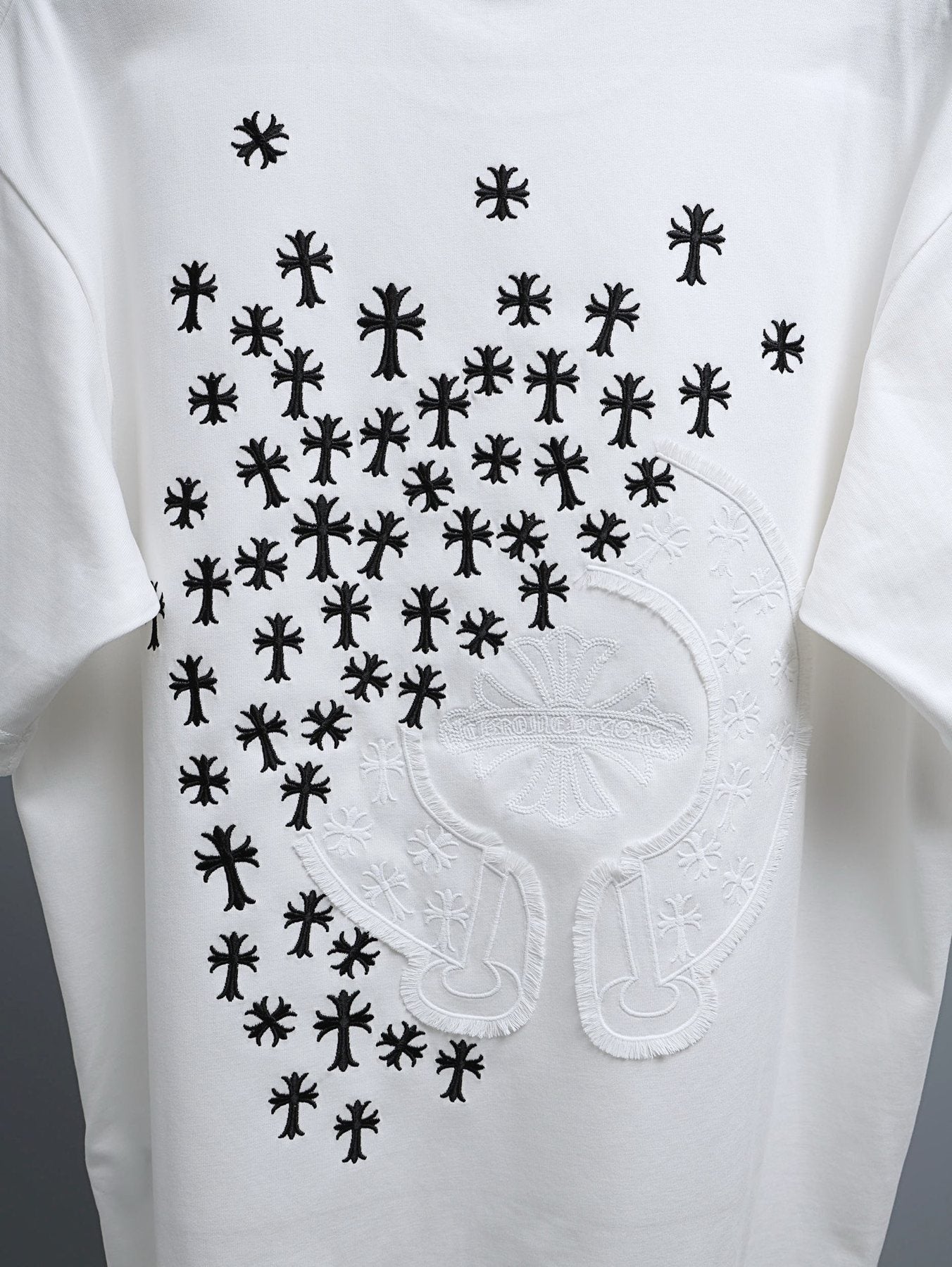 Chrome Hearts Clustered Cross Short-Sleeve T-Shirt — detail